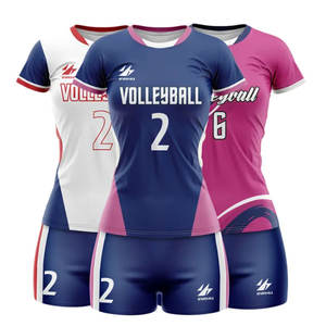 Conjuntos de uniformes para adultos, ropa de voleibol unisex ligera y de alta calidad con logotipo personalizado y estampado por sublimación para hombres y mujeres - Product Image 2