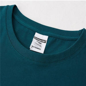 100% algodón 280 Gsm hombres mujeres Unisex logo personalizado sólido Casual Camiseta de manga corta de gran tamaño para hombres - Product Image 5