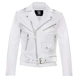 แจ็กเก็ตหนังแท้สำหรับผู้ชาย, แจ็กเก็ตหนังเทียมธรรมดาสำหรับขี่มอเตอร์ไซค์เสื้อแจ็คเก็ตหนัง PU สำหรับฤดูใบไม้ร่วงฤดูหนาว - Product Image 5