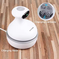Masseur de cuir chevelu électrique vibrant intelligent imperméable personnalisé par l'usine LJ, appareil de massage pour la santé, avec LOGO
