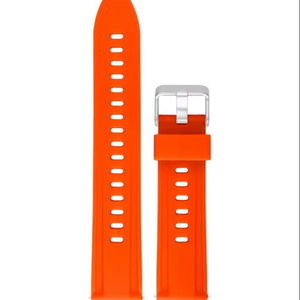 JD095 Correa de Silicona Ajustable Deportiva Unisex Naranja para Reloj Inteligente, 27 cm, Acero Inoxidable, Transpirable, Suave, Ligera e Impermeable - Product Image 1