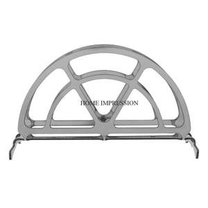 Porte-serviettes en métal et cuir robuste avec bords lisses pour un rangement facile dans les cuisines et les bureaux Serviette de table décorative - Product Image 4