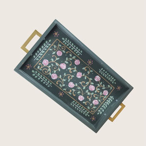 Bandeja de Servicio de Diseño con Recubrimiento de Esmalte de Madera MDF, Bandeja de Mesa de Alta Calidad para Hoteles y Restaurantes - Product Image 1