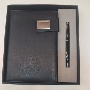 2026 A5 Size PU Leather Planner <b>Diary</b> with Pen Christmas Business Gift Set Handmade Wholesale From Manufacturer - Product Image 3