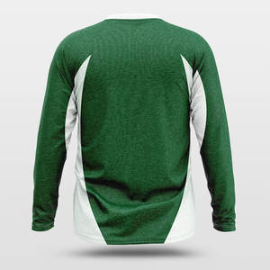 Camiseta Deportiva Holgada de Manga Larga Personalizada Color Verde Nube para Tiro - Product Image 2