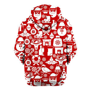 Sudaderas con Capucha y Cremallera para Hombre, Sublimación Completa, Personalizadas, de Poliéster, Estampadas, Navideñas, Retro, 2025 - Product Image 6