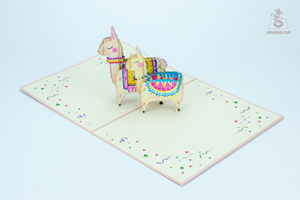 Nouvelle arrivée Cartes d'animaux faites à la main Pop-up Artisanat Cartes-cadeaux Personnalisables pour les occasions en papier - Product Image 2