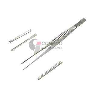 Micro-pince DeBakey à pointes ultra-fines en acier inoxydable, instruments de microchirurgie vasculaire pour les anastomoses de petits vaisseaux - Product Image 3