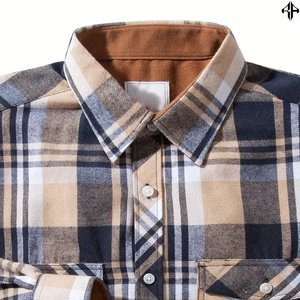 Camisas personalizadas de diseño premium Color y logotipo personalizados 100% Material de algodón Camisas casuales de manga larga para hombres a la venta - Product Image 4