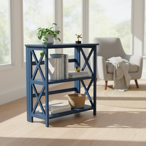 Bibliothèque 3 étagères Bleu marin - Product Image 2