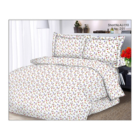 Attrayant moderne tulipe imprimé fleuri coton matériel personnalisé couette King Size ensemble de literie taies d'oreiller 500TC nombre de fils