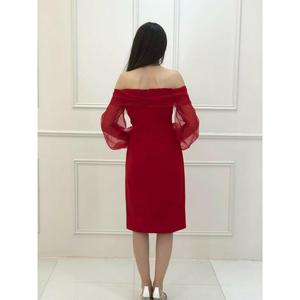 Stelle donna collo barca manica palloncino spacco En4832 4832