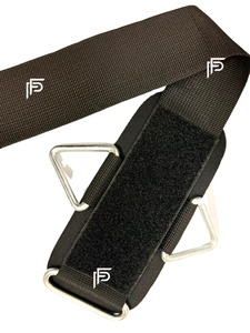 สายรัดข้อมือยกน้ำหนักแบบหนาพิเศษทำจากนีโอพรีน พร้อมห่วงรูปตัว D ป้องกันการลื่นไถลอย่างมืออาชีพ เหมาะสำหรับเดดลิฟท์และดึงข้อ - Product Image 3