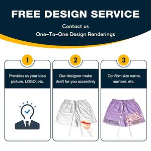 High Quality Eco-Friendly Waterproof <b>Pink</b> Peach Solid <b>Men</b> <b>Shorts</b> Mesh/Polyester Double Layer Drawstring Closure Custom Quick Dry - Product Image 3