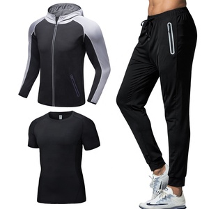 Ensemble de survêtements décontractés pour hommes, vêtements de sport légers et confortables, combinaison de jogging pour l'entraînement en salle de sport, la course et les activités de plein air quotidiennes - Product Image 2