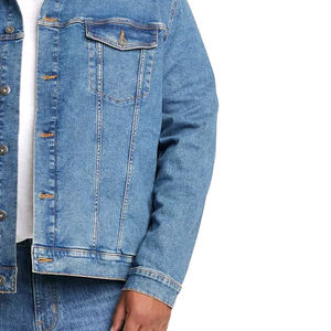 Veste en jean de style de rue pour hommes de qualité supérieure à vendre/veste en jean à col rabattu à manches longues pour hommes - Product Image 4
