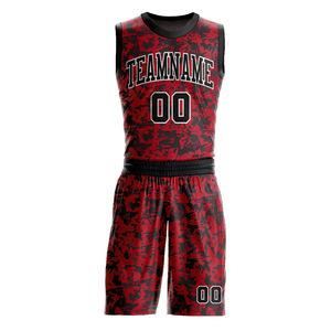 Meilleur prix, haute qualité, ensembles de vêtements de sport de basketball 100% polyester à séchage rapide, nom d'équipe personnalisé imprimé, uniformes grande taille - Product Image 2