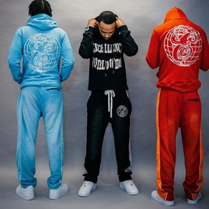 ชุดสเวตเตอร์มีฮู้ดของผู้ชายชุดสเวตเตอร์แบบปะต่อเป็นมิตรกับสิ่งแวดล้อมสำหรับวิ่งจ๊อกกิ้งลำลองสำหรับคุณแม่ฤดูหนาวออกแบบโลโก้ได้ตามต้องการ - Product Image 3