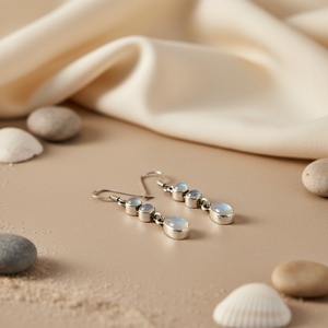 Boucles d'oreilles pendantes en forme de cœur plaquées or 18 carats avec des accents de perles et de diamants pour les bijoux de mariage des femmes - Product Image 3