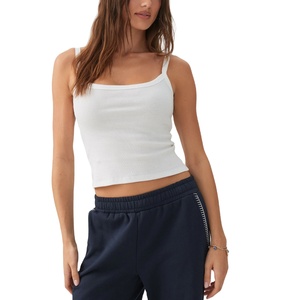Custom Wholesale Women Slim Fit Regular Yoga Hoodies Square Neck Elastic Tight Lightweight Plus Size Sexy Summer Front Knitted - Product Image 1