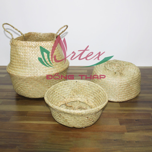 ชุดตะกร้าหน้าท้องพับได้ขนาดเล็กทำด้วยมือชุดของเล่น3ชิ้นผลิตจากเวียดนาม - Product Image 1