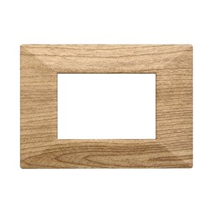 Piastra piramidale etroit luna serie 3P legno scuro colore compatibile con Bticino Axolute-materiali elettrici/compatibile - Product Image 1