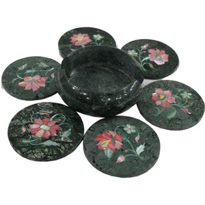 Premium Square Mop Coasters With Glossy Finish Designed For Elegant Home Interiors And Dining Room <b>Table</b> <b>Protection</b> - Product Image 2