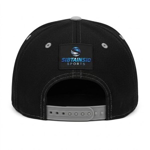 Casquette Trucker Snapback 5 Panneaux Personnalisable avec Logo Brodé OEM – Design sur Mesure Noir et Gris - Product Image 3