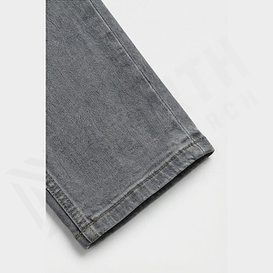 Jeans en denim tendance, droits et respirants pour femmes, vêtements décontractés confortables, fabrication professionnelle, vente en gros, couleur personnalisée - Product Image 6