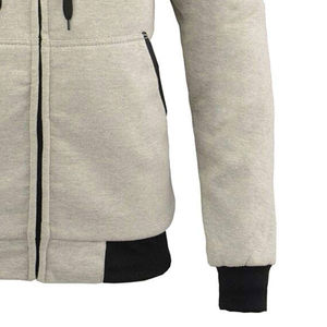 Sudadera con cremallera de gran tamaño con cremallera personalizada de alta calidad para hombre en blanco con cremallera completa con forro polar GSM pesado de Pakistán sudaderas con cremallera para hombre - Product Image 6