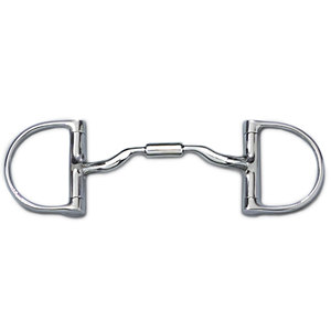 Medium English Dee Low Port Comfort Snaffle produits d'équitation mèches à bouche de cheval équestre avec anneaux chromés par des outils humains - Product Image 4