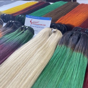 Couleur chaude 2024 !!! Os Cheveux Raides Vietnam Humain Os droit Machine trame Genius trame marché Africain Marché Américain - Product Image 2