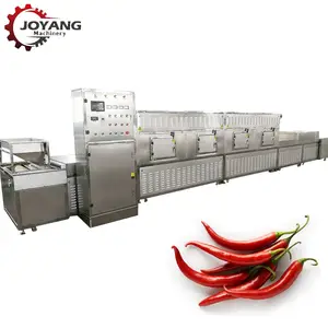 Sterilizer machinery high efficiency tunnel dry chilli making machine chili dryer chilli drying machine