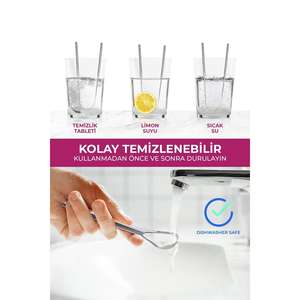 Grande brosse à dents en argent taille unique, grattoir lingual fabriqué en Turquie pour une élimination efficace de la plaque dentaire - Product Image 2