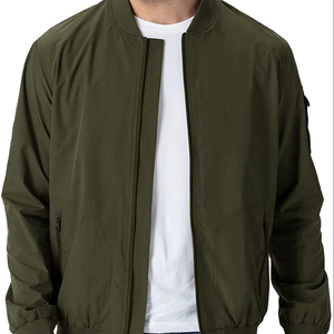Gran oferta 2025, chaqueta Bomber hecha a medida para hombre, prendas de vestir, chaqueta al por mayor, tela informal ajustada de punto para venta en línea - Product Image 1