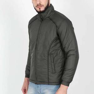 Ropa de invierno de calidad estándar de los hombres de moda impermeable Casual Color sólido chaqueta de bombardero logotipo personalizado chaqueta de los hombres al por mayor - Product Image 3