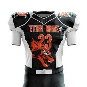 Uniforme de sublimation meilleure qualité dernière conception légère et confortable broderie de football impression uniforme de football américain - Product Image 4