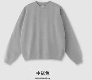 เสื้อสเวตเตอร์มีฮู้ดสำหรับผู้ชายเสื้อสเวตเตอร์มีฮู้ดย้อมสีย้อมสีแบบสตรีทแวร์ล้างคอกลมมาใหม่สำหรับฤดูหนาว - Product Image 3