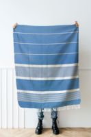 Serviettes Fouta turques traditionnelles d'été colorées et confortables, jetées, tricotées, brodées, écologiques, fabriquées en lyocell/coton, pour le voyage