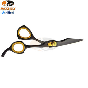 Jackbilly กรรไกรตัดผมสแตนเลสคุณภาพดีกรรไกรตัดผมสีดำเคลือบผงแบรนด์ออกแบบได้ตามต้องการ - Product Image 6