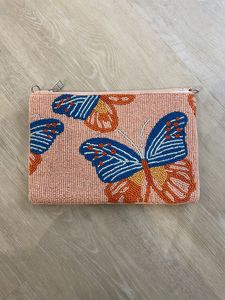 Porte-monnaie brodé en gros Pochette à fermeture éclair en tissu ethnique - Product Image 3