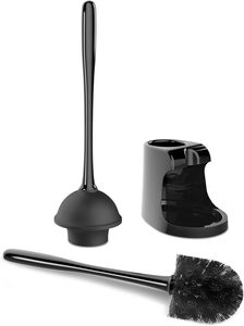 MR.SIGA Juego de Desatascador y Cepillo para Inodoro, Negro, 2 Unidades - Product Image 4