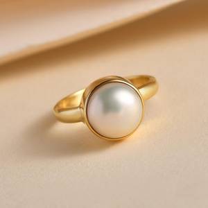 Bague en or Onyx noir 10mm ronde déclaration bague en pierres précieuses bague en Onyx plaqué or 18 carats pour femmes minimaliste cristal bijoux cadeau - Product Image 3