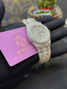 Offre Spéciale montre mécanique de luxe en acier inoxydable pour hommes style Hip Hop avec diamant VVS à la mode à un prix incroyable! - Product Image 4