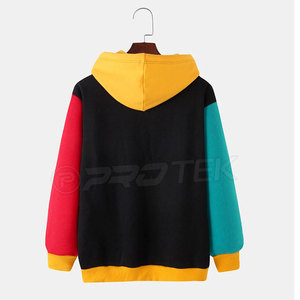 เสื้อฮู้ดขนแกะสำหรับผู้ชายไซส์ XS เสื้อมีฮู้ดสำหรับฤดูหนาวคอปกแบบบล็อกสีทึบพิมพ์ลาย - Product Image 2