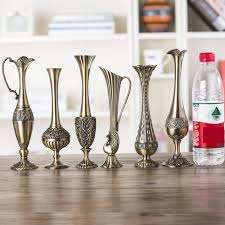 Classic Aluminum Casted Silver Flower <b>Vase</b> with <b>Unique</b> Design for Home Decoration Metal Decorative Ornament <b>Vase</b> - Product Image 6