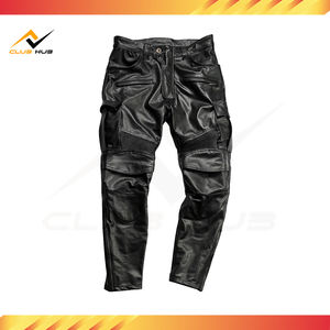 Low Price Men's Customizable Full-Sleeve Winter <b>Motorcycle</b> <b>Racing</b> Leather Pants Breathable High Quality Made Pakistan Custom - Product Image 2