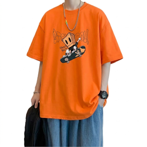 Camisetas Estampadas para Hombre, Estilo Urbano, 100% Algodón Orgánico, Transpirables y Ecológicas, Estampados Personalizables, Manga Corta (180g) - Product Image 4