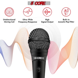 ไมโครโฟนไดนามิก 5Core XLR สำหรับคาราโอเกะ ร้องเพลงในสตูดิโอ ไมค์แบบมือถือ - Product Image 3