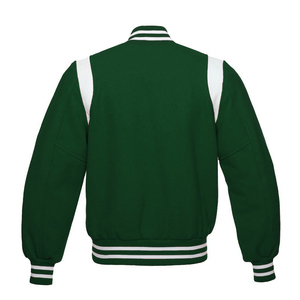 Varsity Jacket Classic Wool Leather Unisex Casual Wear Varsity Bomber Ligero Algodón Acanalado College Fashion Chaquetas para hombres - Product Image 4